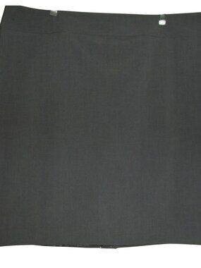 George Skirt Womens Size 24W Gray Straight Below Knee Length lined office career
